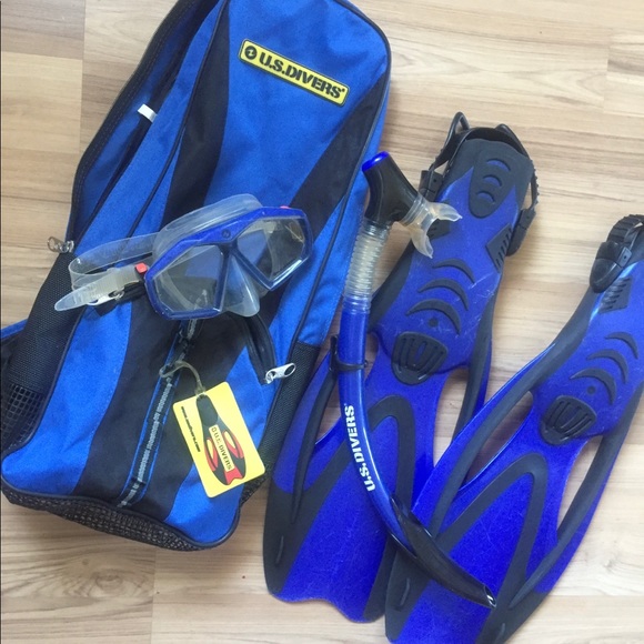 U.S. Divers Full Snorkel Set Large Like 🆕 - Picture 1 of 9